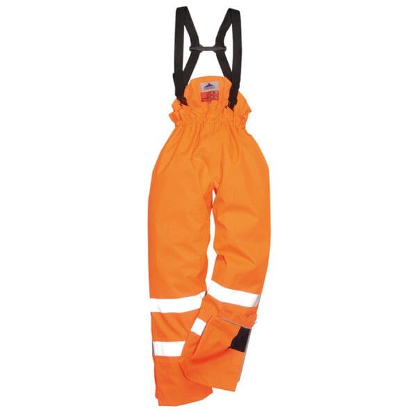 Bizflame Rain Unlined - Hi-Vis Antistatic FR Trouser - Image 2