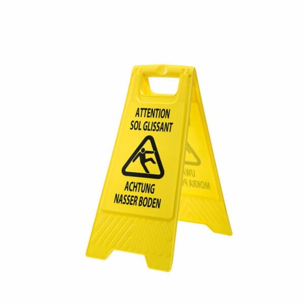 Euro Wet Floor Warning Sign - Image 2