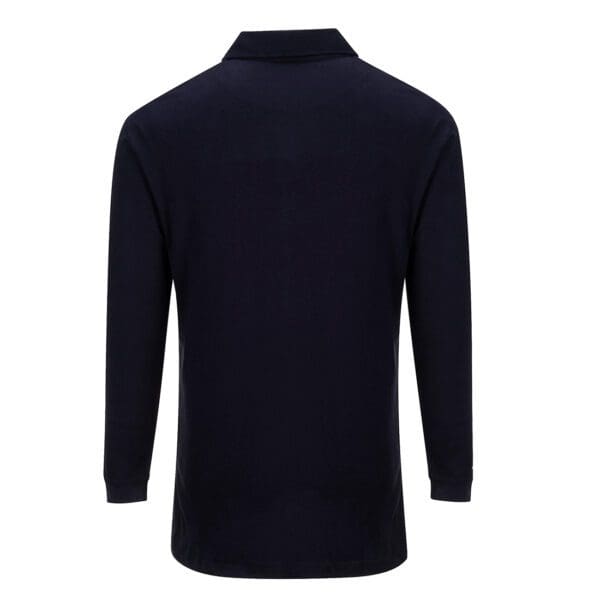 Flame Resistant Anti-Static Long Sleeve Polo Shirt - Image 4