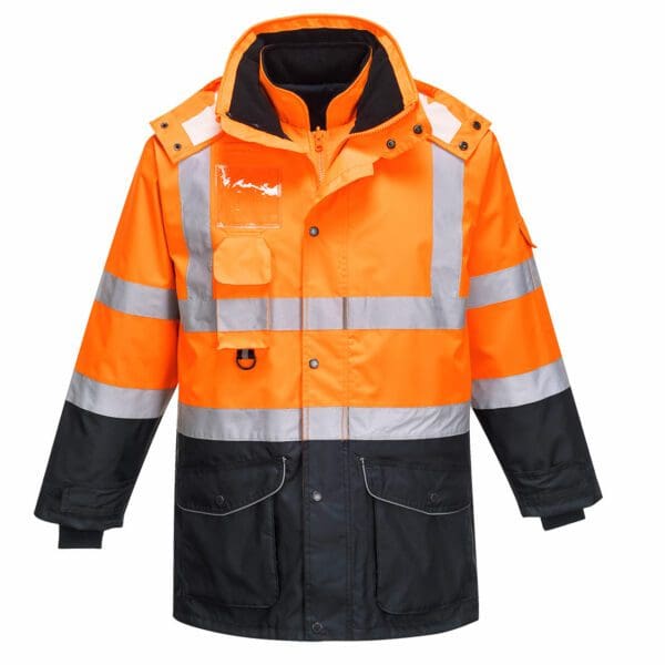 Hi-Vis 7-in-1 Contrast Traffic Jacket