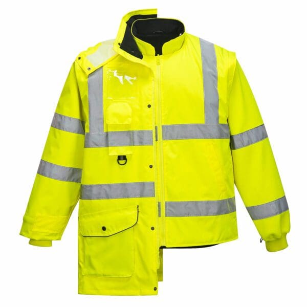 Hi-Vis 7-in-1 Traffic Jacket - Image 4