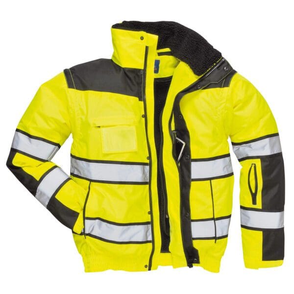 Hi-Vis Classic Bomber Jacket - Image 2