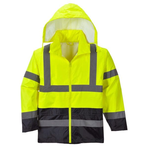 Hi-Vis Classic Contrast Rain Jacket - Image 5
