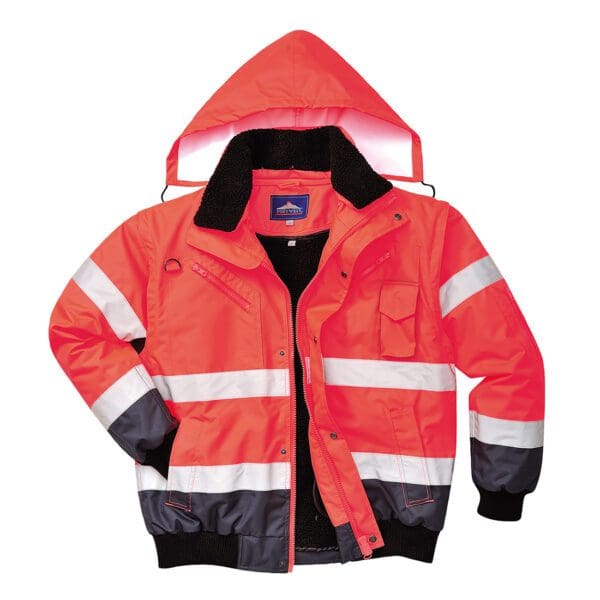 Hi-Vis Contrast Bomber Jacket - Image 3
