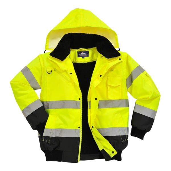 Hi-Vis Contrast Bomber Jacket - Image 4