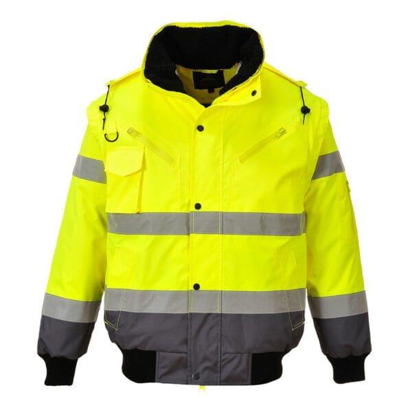 Hi-Vis Contrast Bomber Jacket - Image 5