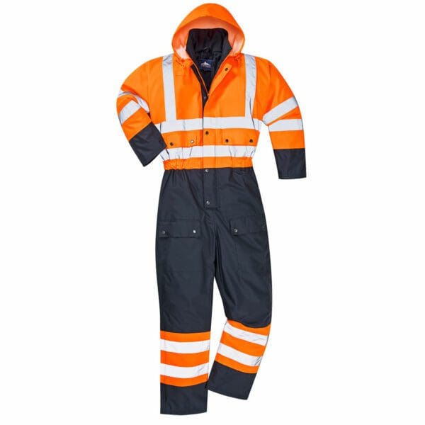 Hi-Vis Contrast Coverall - Lined - Image 2