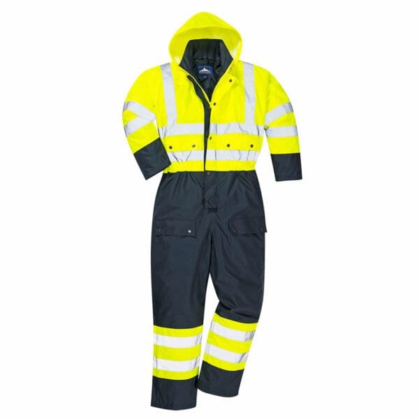Hi-Vis Contrast Coverall - Lined - Image 5