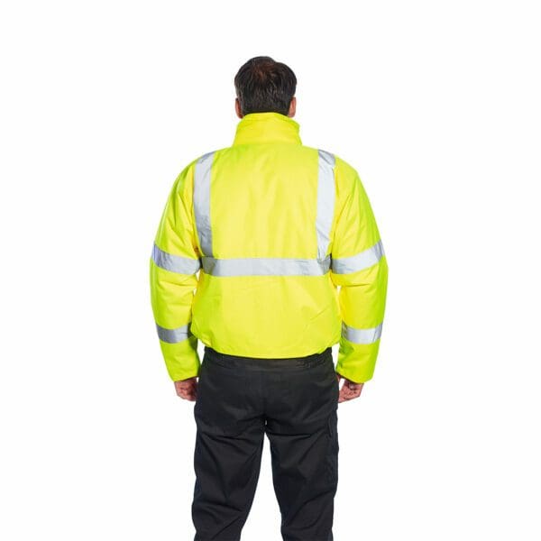 Hi-Vis Essential Bomber Jacket - Image 8