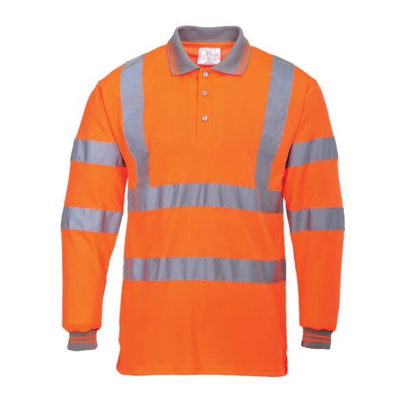 Hi-Vis Long Sleeved Polo