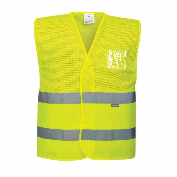 Hi-Vis Half Mesh Vest - Image 2