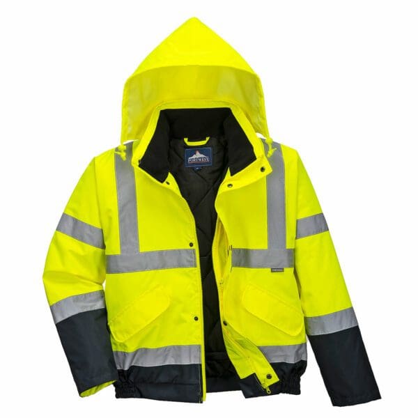 Hi-Vis Two Tone Bomber Jacket - Image 2