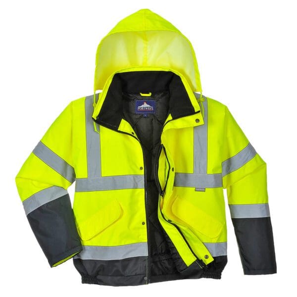 Hi-Vis Two Tone Bomber Jacket - Image 3