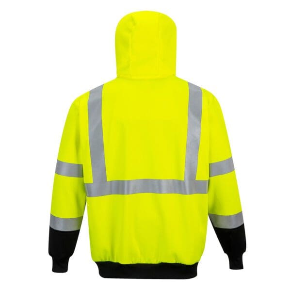Hi-Vis Two-Tone Zipped Hoodie - Image 3