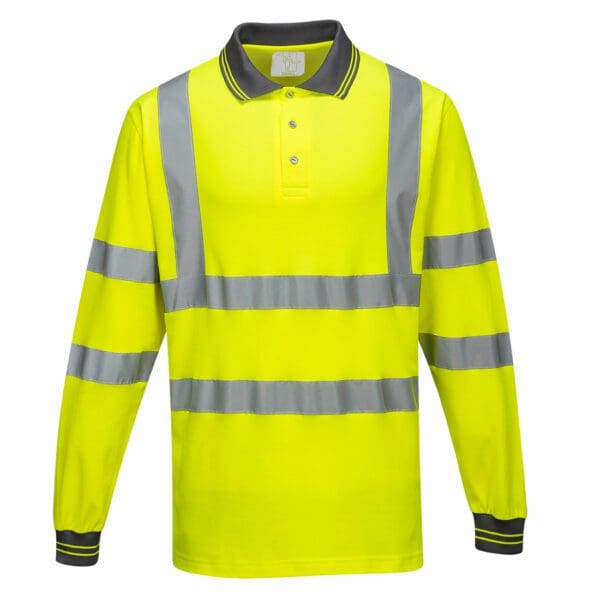 Long Sleeved Cotton Comfort Polo - Image 4