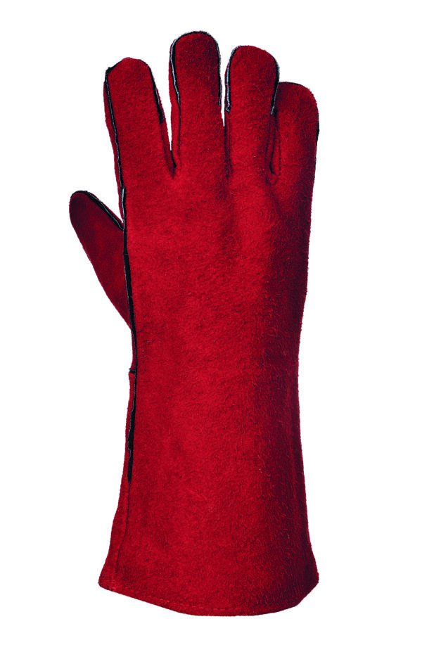 Red Welders Gauntlet