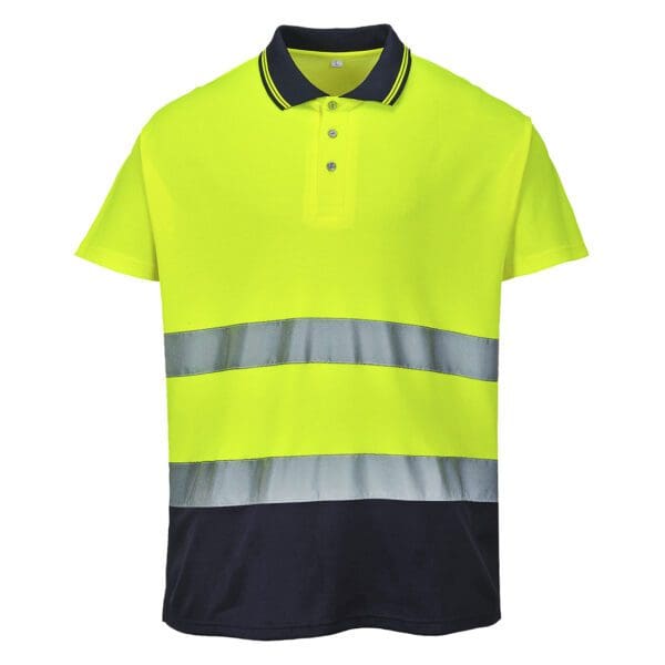 Two Tone Cotton Comfort Polo - Image 2