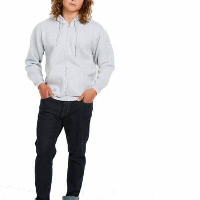 UC504 Adults Classic Full Zip Hooded Sweatshirt