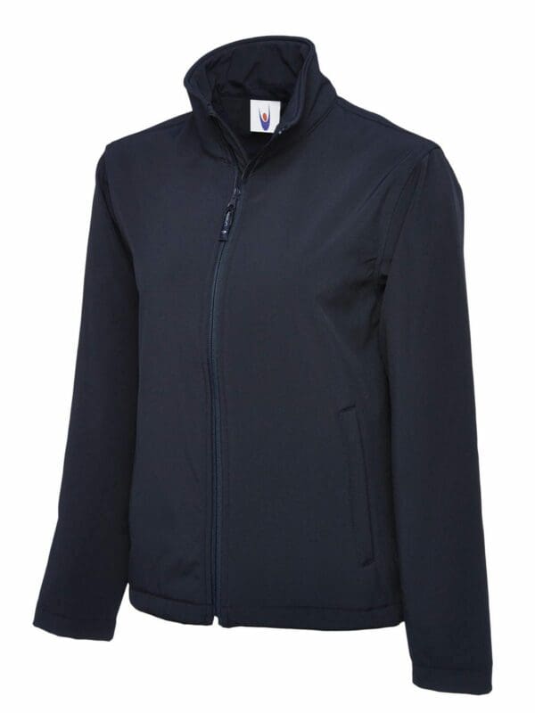 UC612 Classic Full Zip Soft Shell Jacket Navy