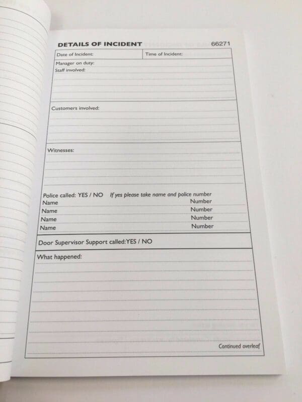Incident Reporting Book - Image 2