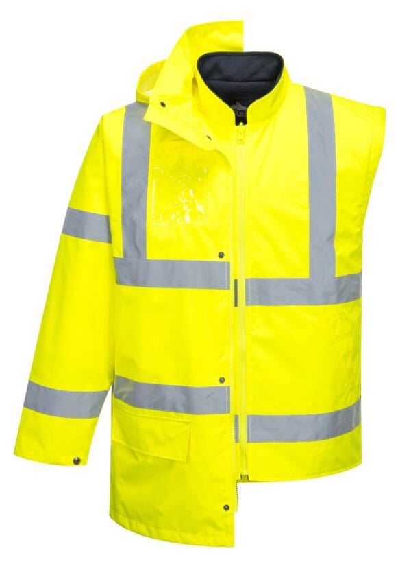 Hi-Vis Essential 5-in-1 Jacket - Image 9