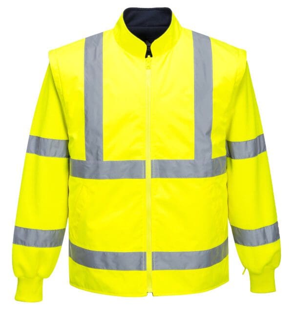 Hi-Vis Essential 5-in-1 Jacket - Image 8