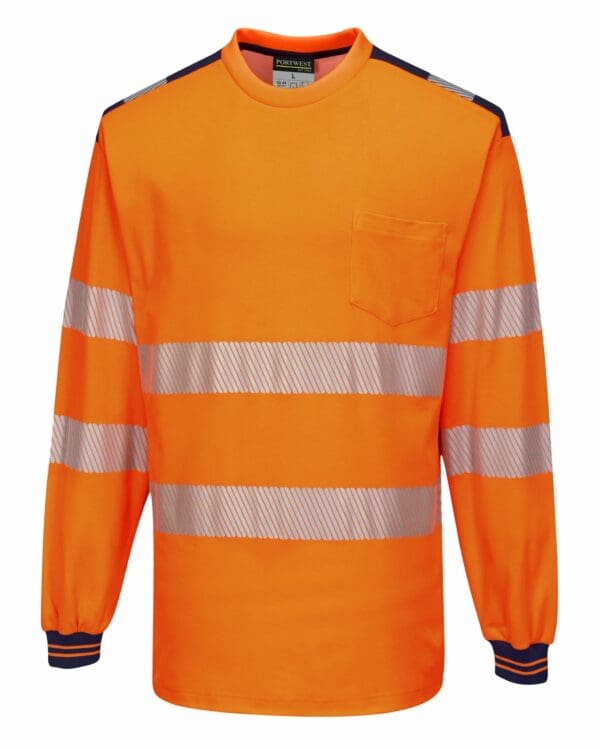PW3 Hi-Vis Long Sleeve T-Shirt - Image 3
