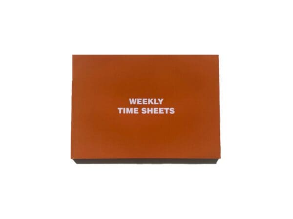 Weekly Timesheet Pad For Door Supervisors - Pack of 15