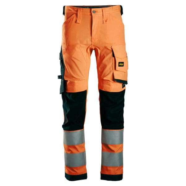 6343 - AllroundWork High-Vis Stretch Trousers Class 2