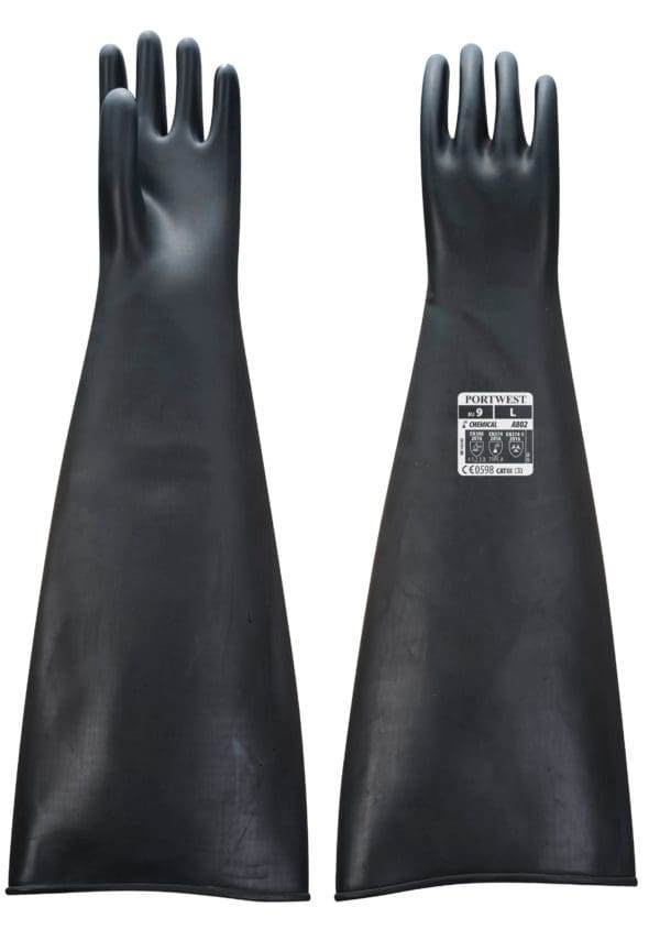 Heavyweight Latex Rubber Gauntlet 600mm