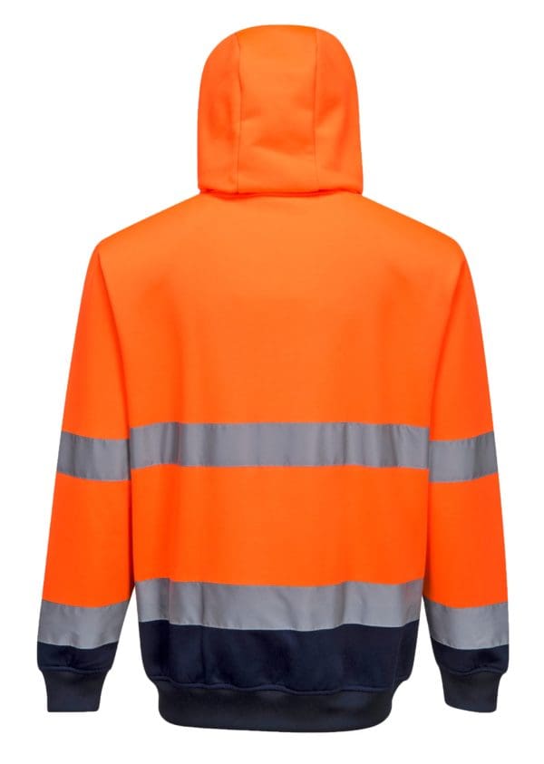 Two-Tone Zip Front Hoodie - Image 2