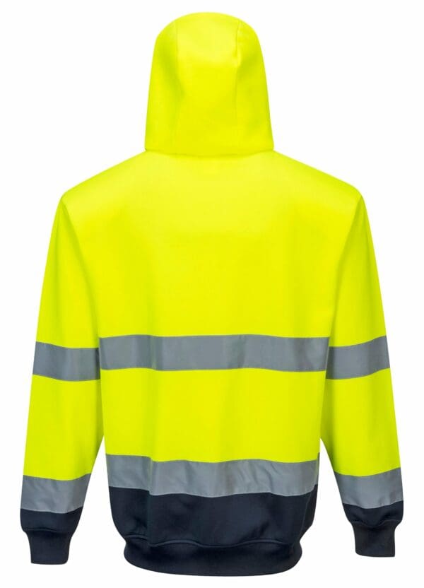 Two-Tone Zip Front Hoodie - Image 4