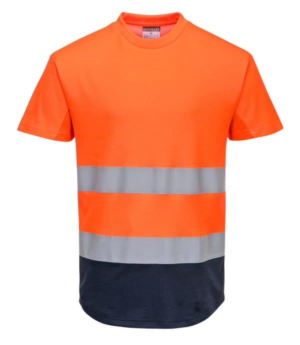 Two-Tone Mesh T-Shirt