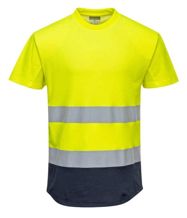 Two-Tone Mesh T-Shirt - Image 2