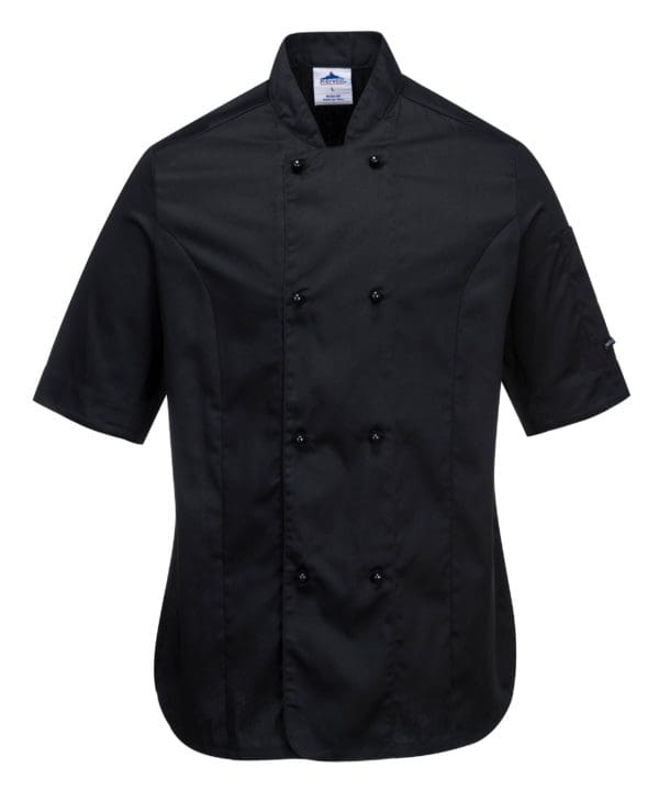 Rachel Ladies Short Sleeve Chefs Jacket