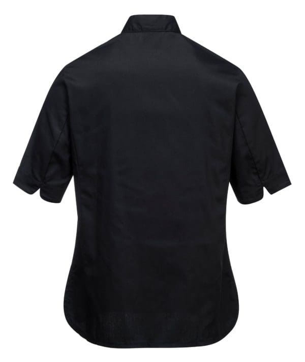 Rachel Ladies Short Sleeve Chefs Jacket - Image 2