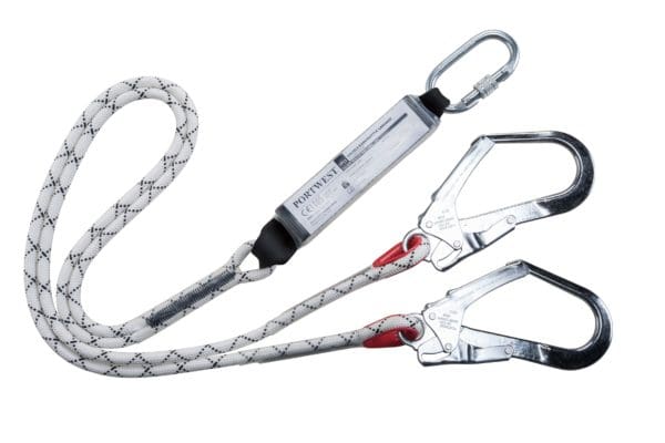Double Kernmantle Lanyard with Shock Absorber