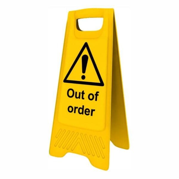 Heavy Duty A-Board - 'Out of Order'