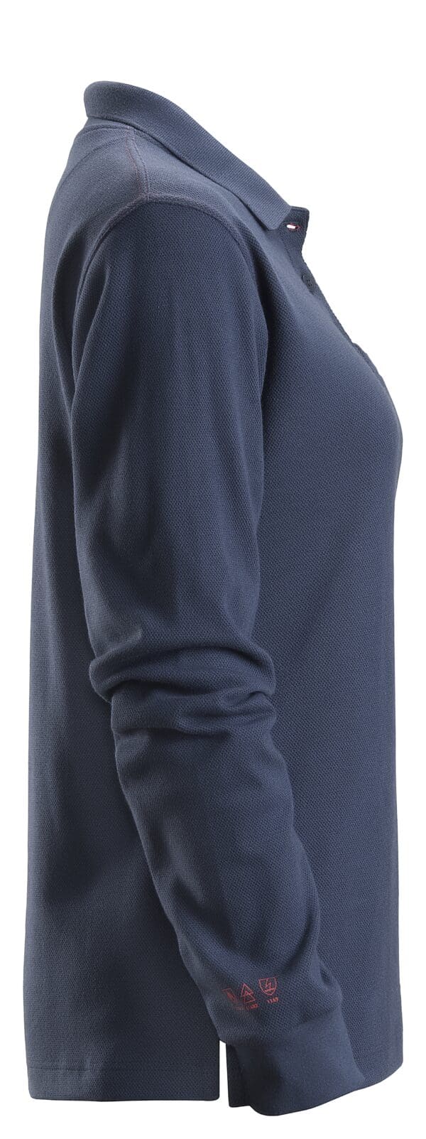 2667 - Woman's Long Sleeve Polo Shirt - Image 2