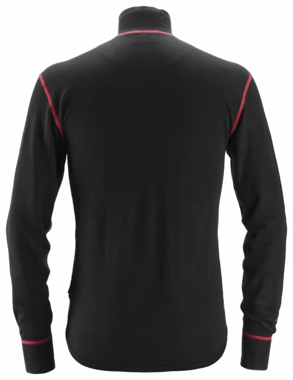 9462 - Half Zip Wool Long Sleeve Shirt - Image 3