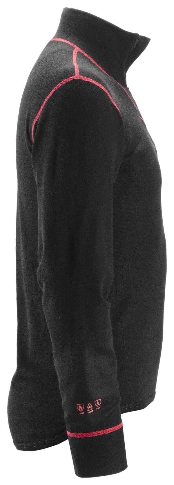 9462 - Half Zip Wool Long Sleeve Shirt - Image 2