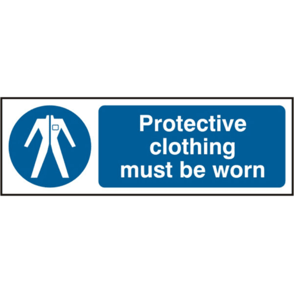 Protective Clothing Must Be Worn 300 x 100mm