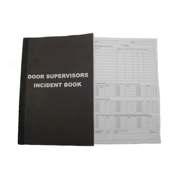 Door Supervisor Incident Book - Pack of 30