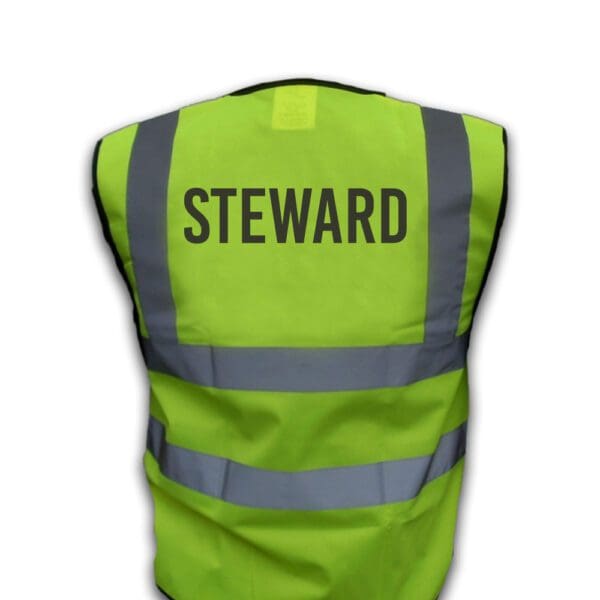 Hi Vis waistcoat - " Steward" on back