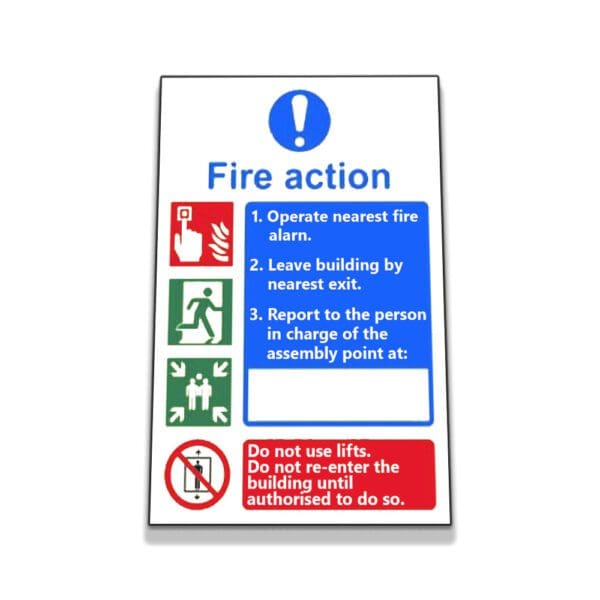 Fire Action Procedure Sign