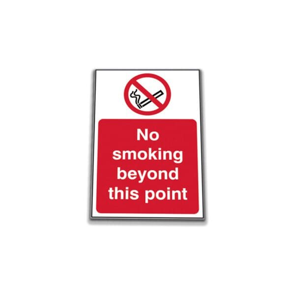 No Smoking Beyond This Point Sign