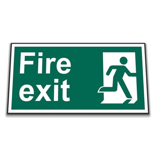 Fire Exit Man Sign