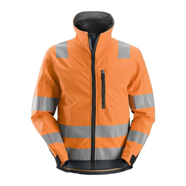 1230 - Allroundwork Hi-Vis Softshell Jacket - Image 2