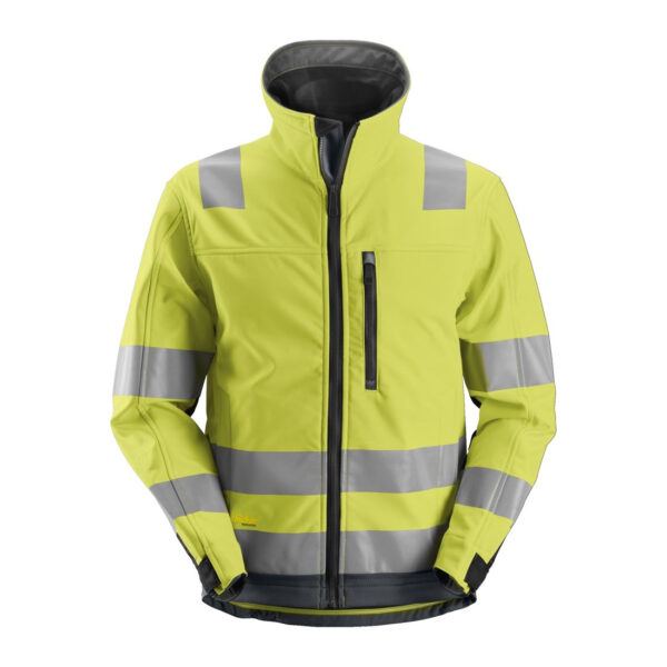 1230 - Allroundwork Hi-Vis Softshell Jacket - Image 3