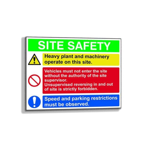 Site Safety Composite - Correx (800 x 600mm)